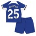 Maillot de foot Chelsea Moises Caicedo #25 Domicile vêtements enfant 2023-24 Manches Courtes (+ pantalon court)